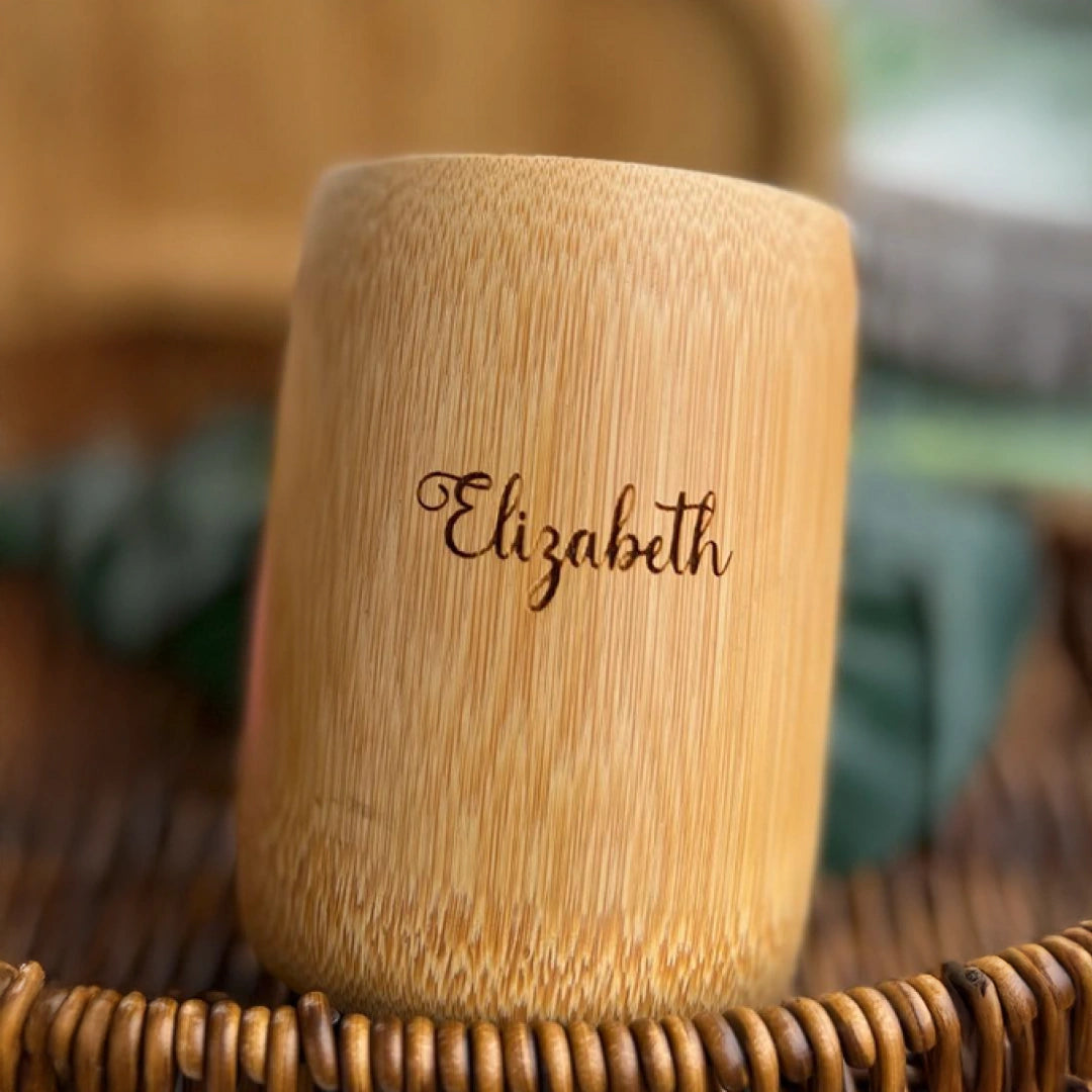 Vaso de Bambú (Personalizado)