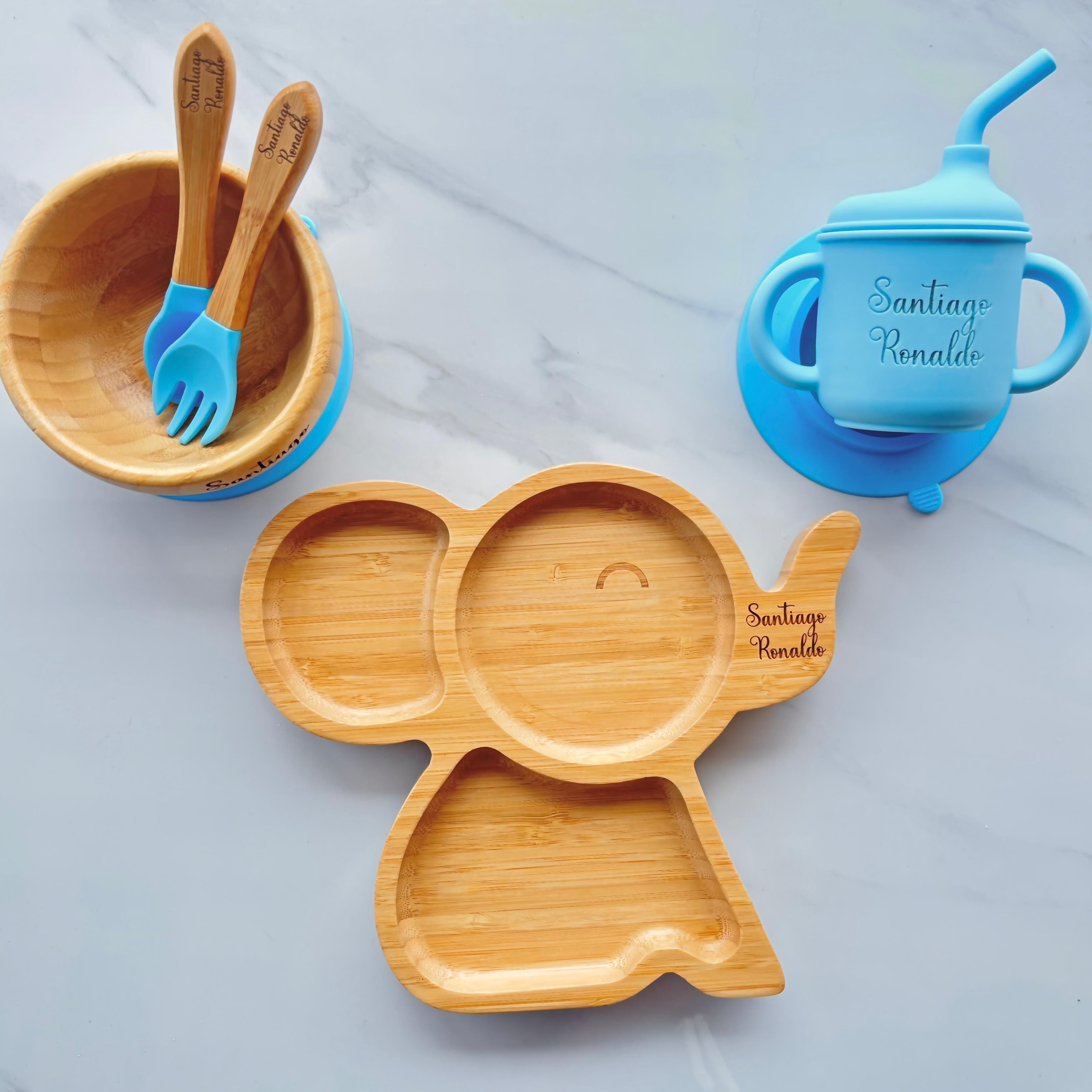 Super Set: Plato, cubiertos, bowl y vasito antiderrame